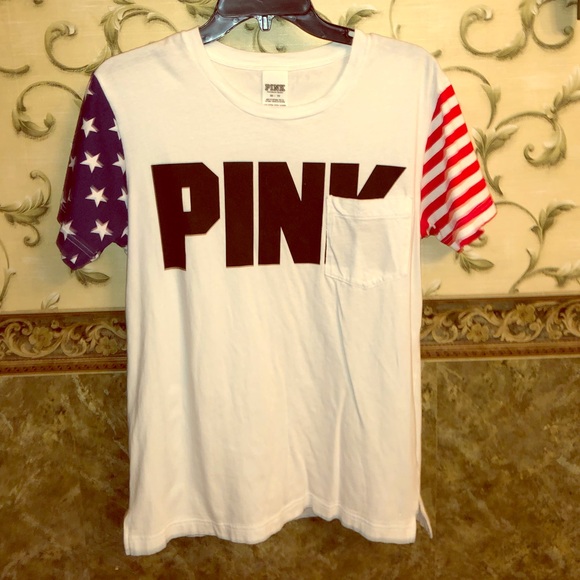 PINK Victoria's Secret Tops - VS Pink patriotic tee!